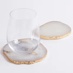 Salt Agate Coaster 2pk