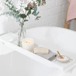 Sanctuary White Bath Caddy