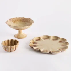 Savannah Glazed Scalloped Bowl