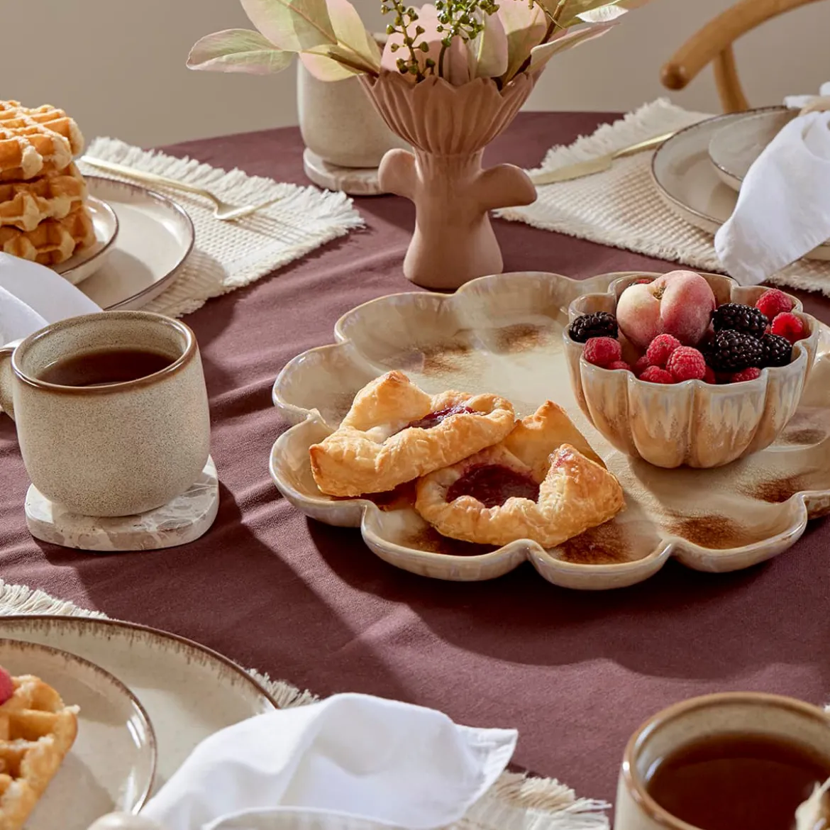Savannah Glazed Scalloped Platter