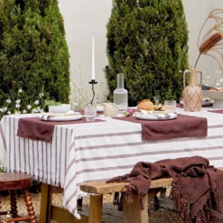 Sawyer Stripe Table Cloth