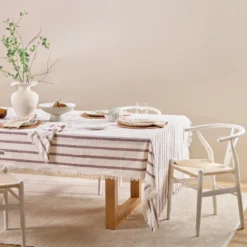 Sawyer Stripe Table Cloth