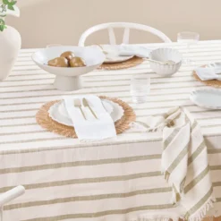 Sawyer Stripe Table Cloth