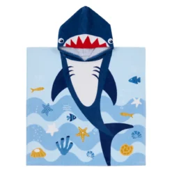 Sea Adventures Shark Hooded Beach Towel