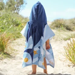 Sea Adventures Shark Hooded Beach Towel