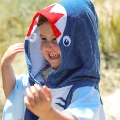 Sea Adventures Shark Hooded Beach Towel