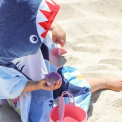 Sea Adventures Shark Hooded Beach Towel