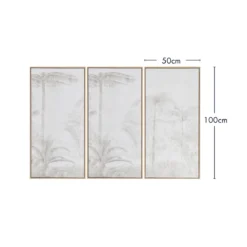 Shadow Palm Framed Canvas Wall Art