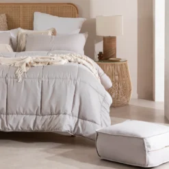 Snoozi Cube Natural Microfibre Comforter Set