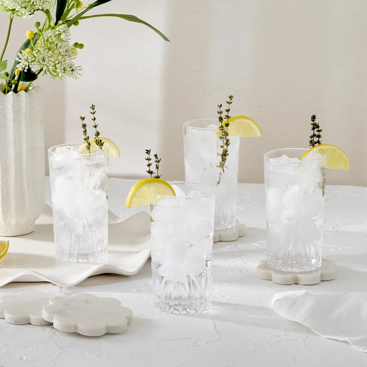 Soleil Glass Highball Glass Set of 4