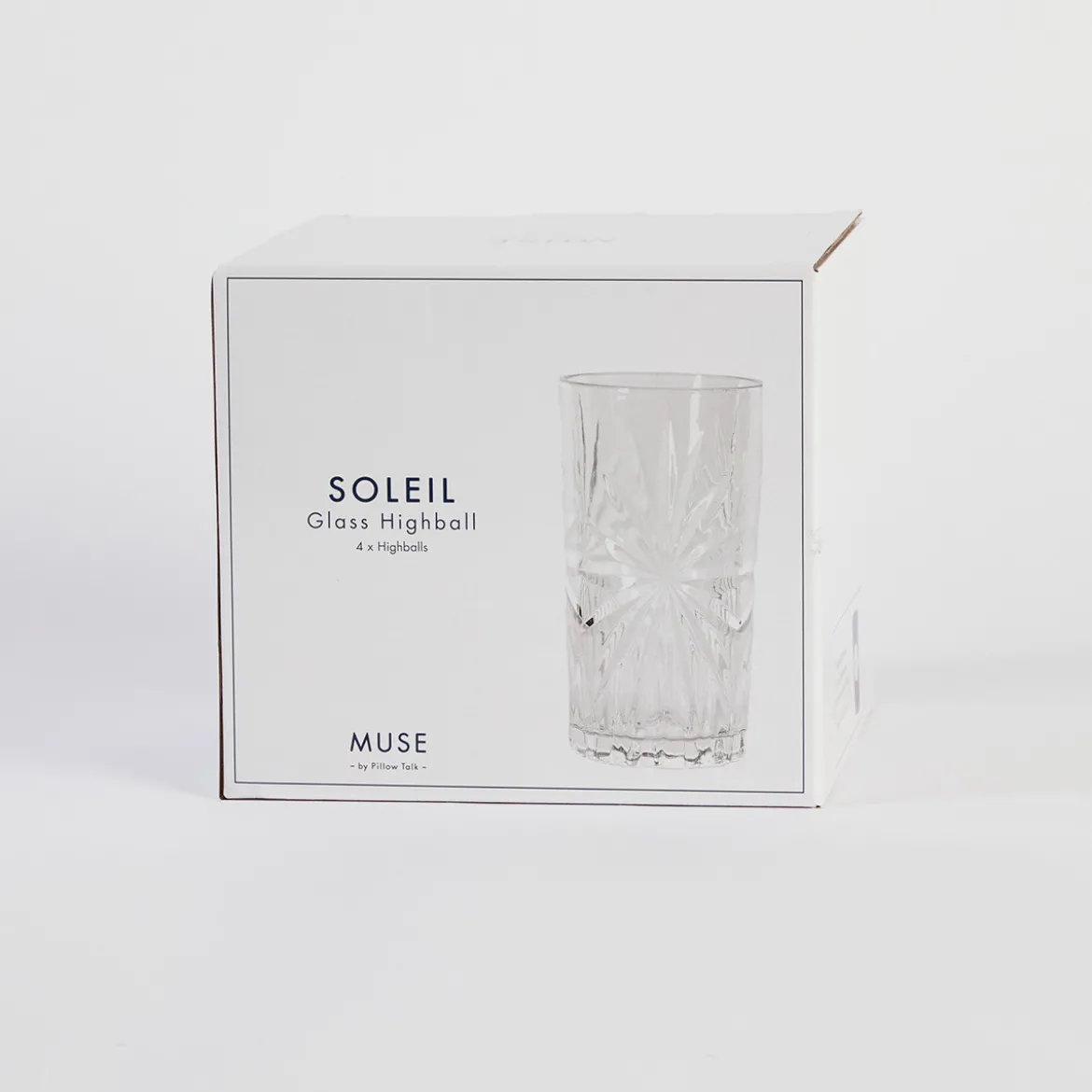 Soleil Glass Highball Glass Set of 4