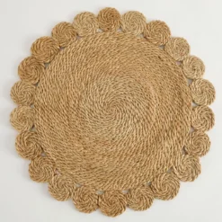 Sonora Natural Golden Round Jute Table Runner
