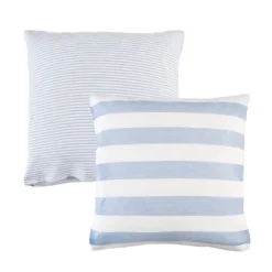 St Barts Light Blue Stripe European Pillowcase