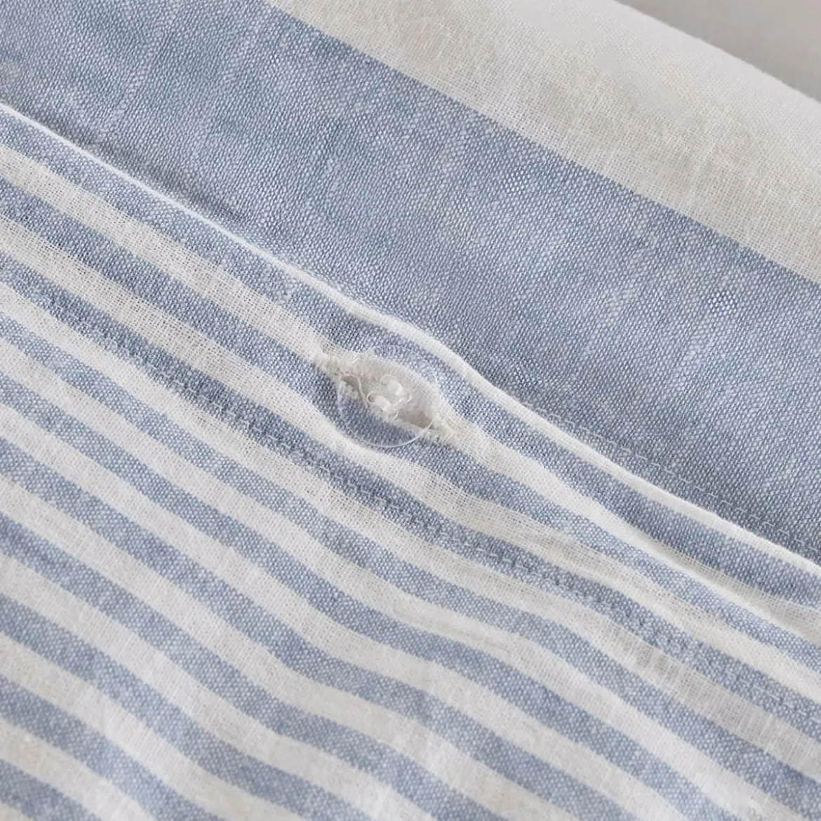 St Barts Light Blue Stripe Quilt Cover Set