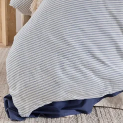 St Barts Light Blue Stripe Quilt Cover Set