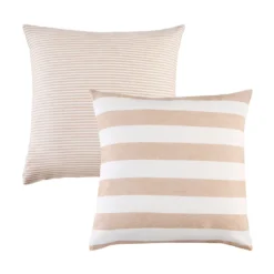 St Barts Natural Stripe European Pillowcase