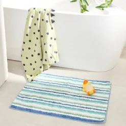 Striped Bath Mat