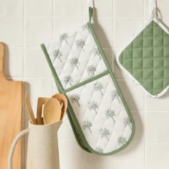 Tahiti Green Double Oven Glove