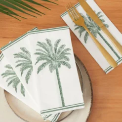 Tahiti Green Palm Paper Napkin 20 Pack
