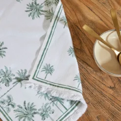 Tahiti Green Reversible Table Runner