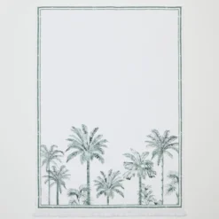Tahiti Green Tea Towel Set of 2