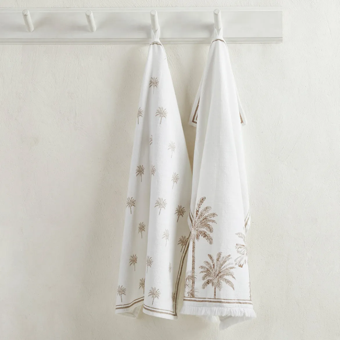 Tahiti Natural Tea Towel Set of 2