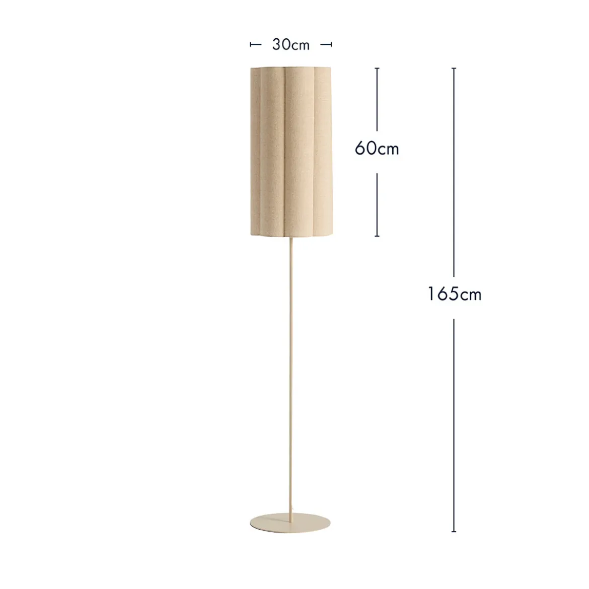 Talstone Linen 165cm Floor Lamp