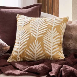 Tanner Palm Embroidered Cushion