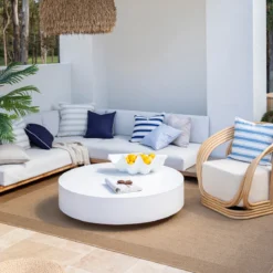 Tannum Natural Border Outdoor Rug