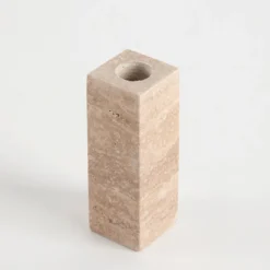 Tarra Travertine Candle Holder