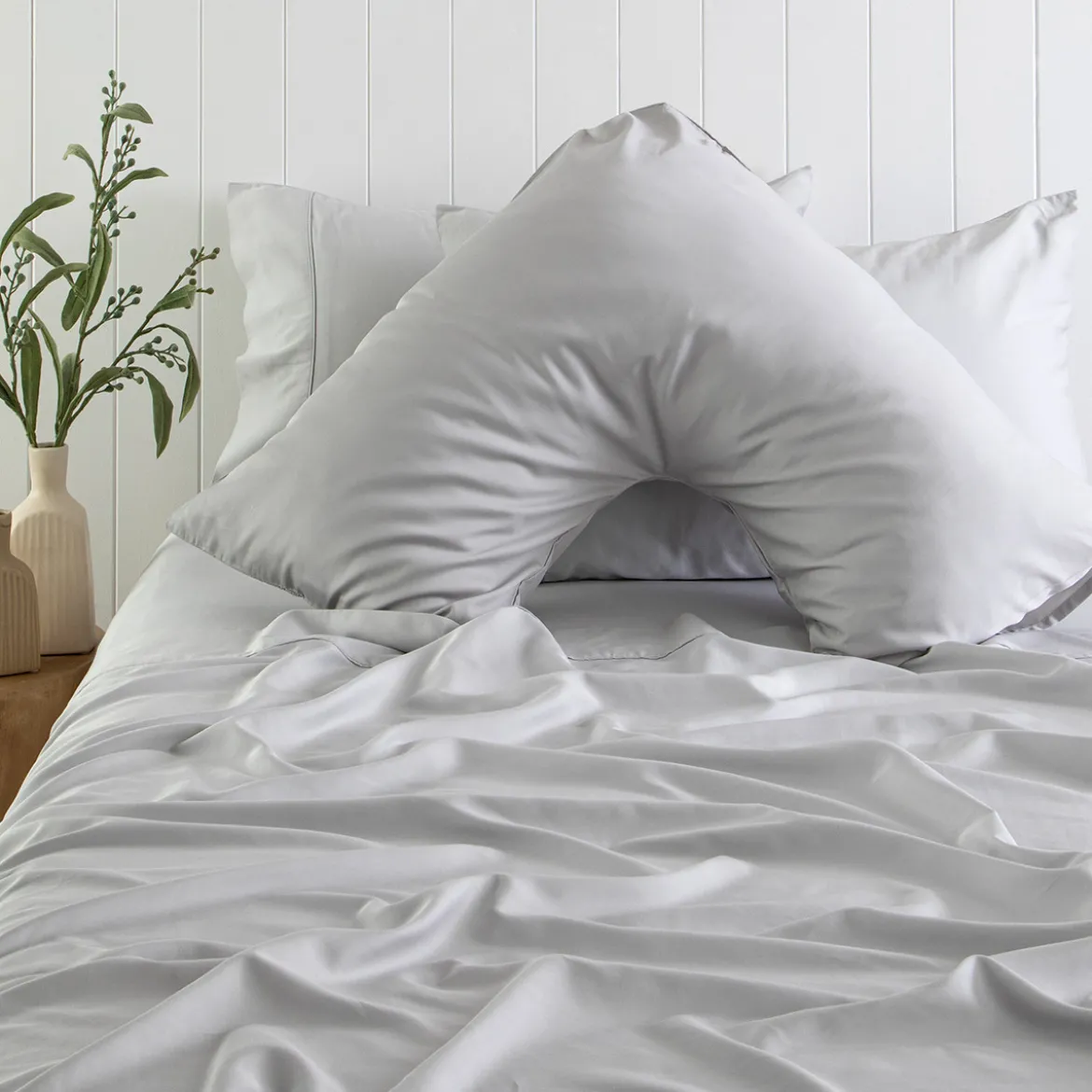400TC Bamboo Cotton U Shape Pillowcase