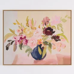 The Vase Garden Framed Canvas Wall Art