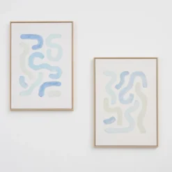 Tide Lines Framed Canvas Wall Art
