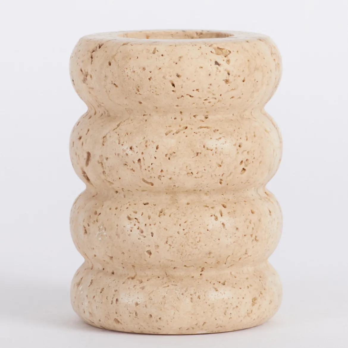 Travertine Candle Holder