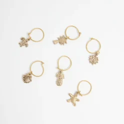 Tropics Wine Glass Charms Set of 6