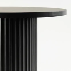 Tully Black Fluted Side Table