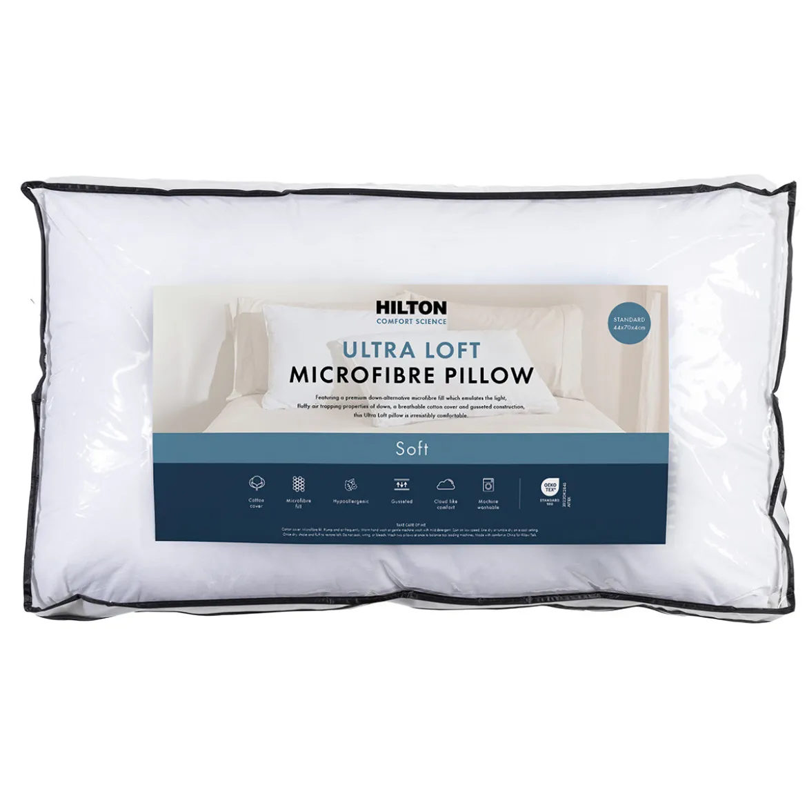 Ultra Loft Soft Gusseted Microfibre Pillow
