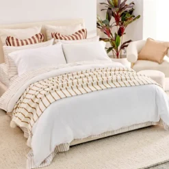 Vale Stripe Chenille Extra large Throw