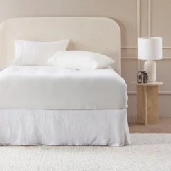 Vanilla Cotton Flannelette Fitted Sheet