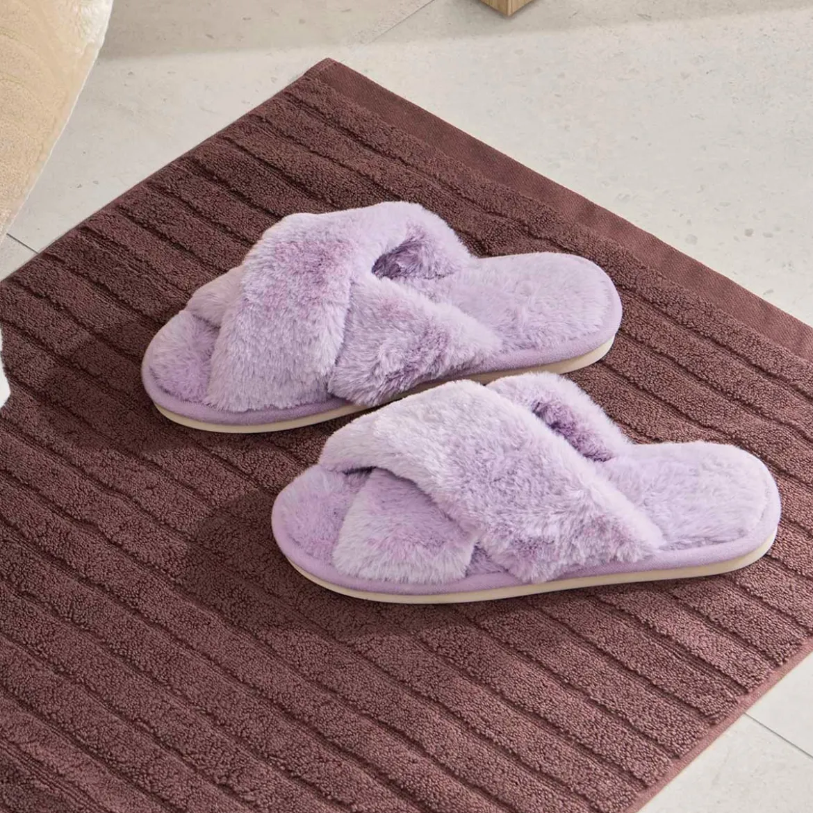 Victoria Faux Fur Slippers