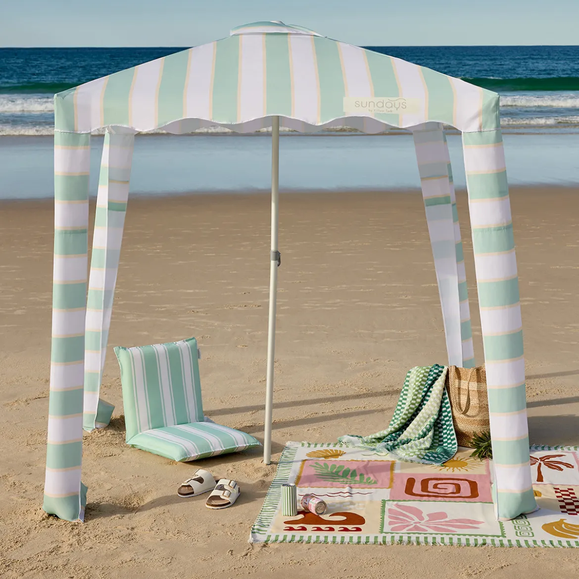 Vista Stripe Scalloped Cabana