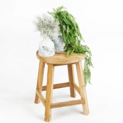 Ward Recycled Teak Round Stool