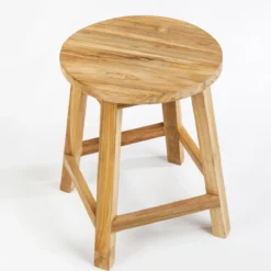 Ward Recycled Teak Round Stool