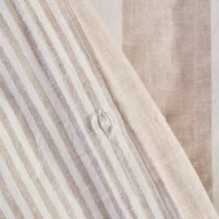 Washed Linen Cotton Stripe Quilt Cover Set