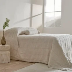 Washed Linen Coverlet Set