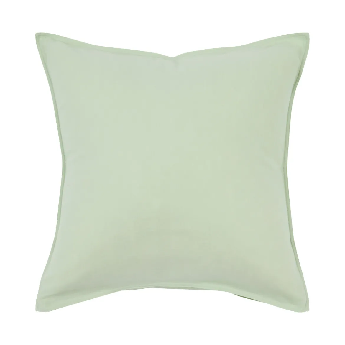 Washed Linen Look Matcha Green European Pillowcase
