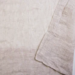 Washed Linen Natural Sheer Curtain Pair 140x250cm