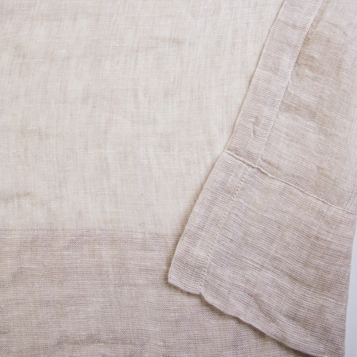 Washed Linen Natural Sheer Curtain Set of 2