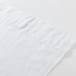Washed Linen White Sheer Curtain Set of 2