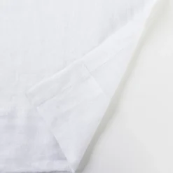 Washed Linen White Sheer Curtain Set of 2